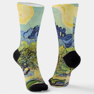 Calcetines Olivos con Alpilles por Vincent van Gogh