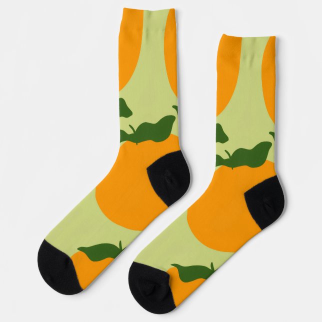 Calcetines Orange pattern design (Izquierda)