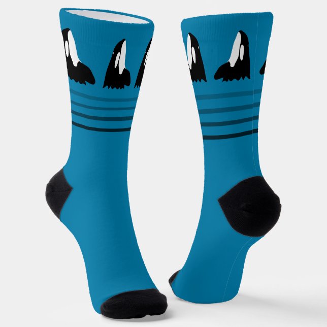 Calcetines Orca Whale Bobbing Blue Ocean (Angular)