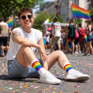 Calcetines Orgullo arcoíris LGBTQ Gradiente