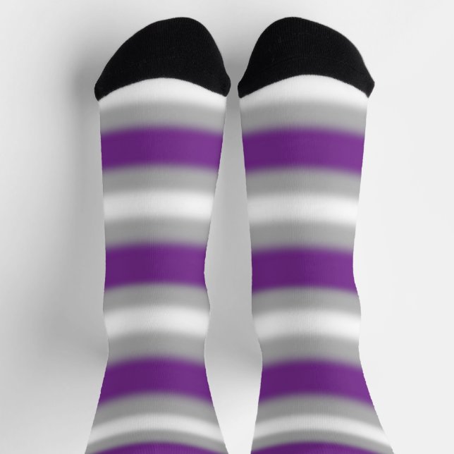 Calcetines Orgullo Gradient Greysexual  (Arriba)