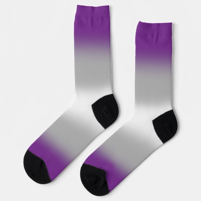 Calcetines Orgullo Greysexual Gradiente (Izquierda)