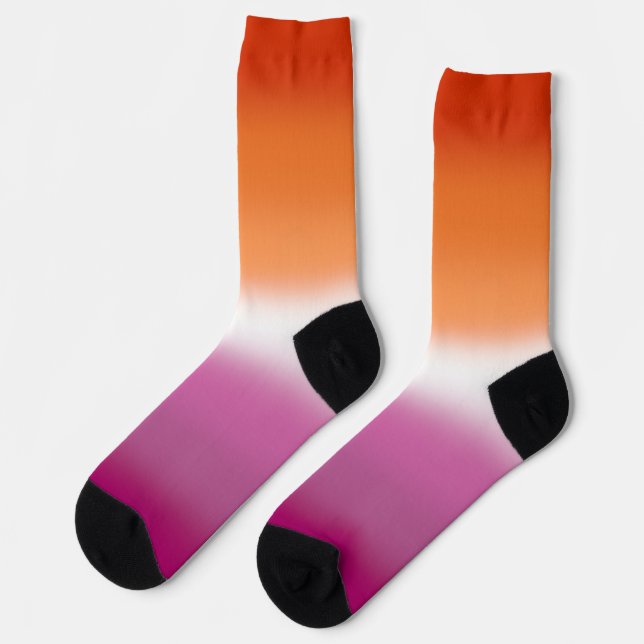 Calcetines Orgullo Lesbiano Gradiente (Izquierda)
