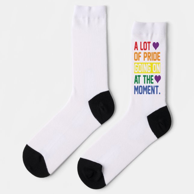 Calcetines Orgullo LGBTQ+ arcoiris colorido (Izquierda)