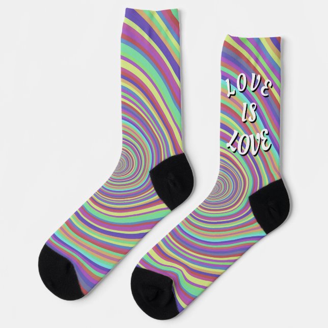 Calcetines Orgullo Love Is Love  (Izquierda)