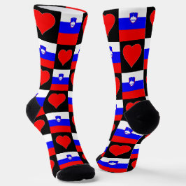 Calcetines Orgullo nacional esloveno de la bandera de Esloven