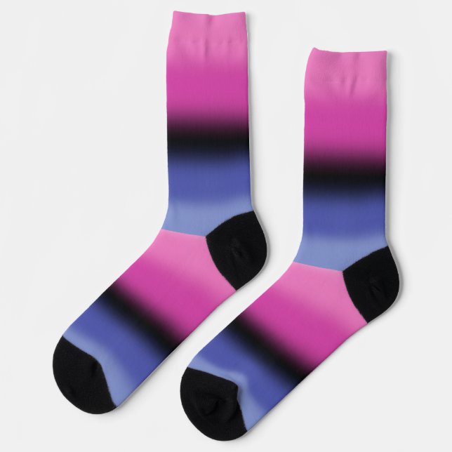 Calcetines Orgullo omnisexual degradado (Izquierda)