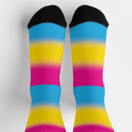 Calcetines Orgullo pansexual del gradiente 