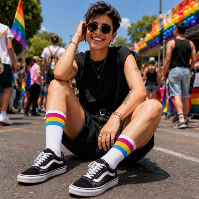 Calcetines Orgullo pansexual gradual  (Subido por el creador)