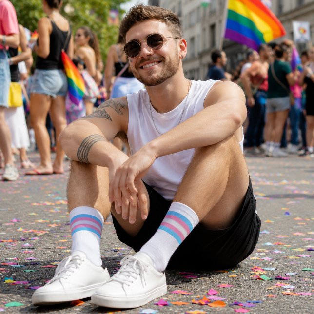 Calcetines Orgullo Trans Gradiente (Subido por el creador)