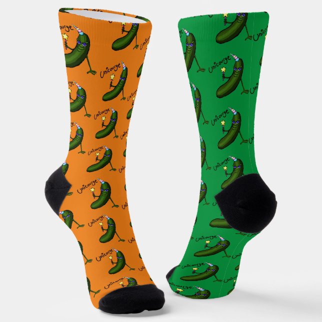 Calcetines Originales Calabacín Unicornio (Angular)
