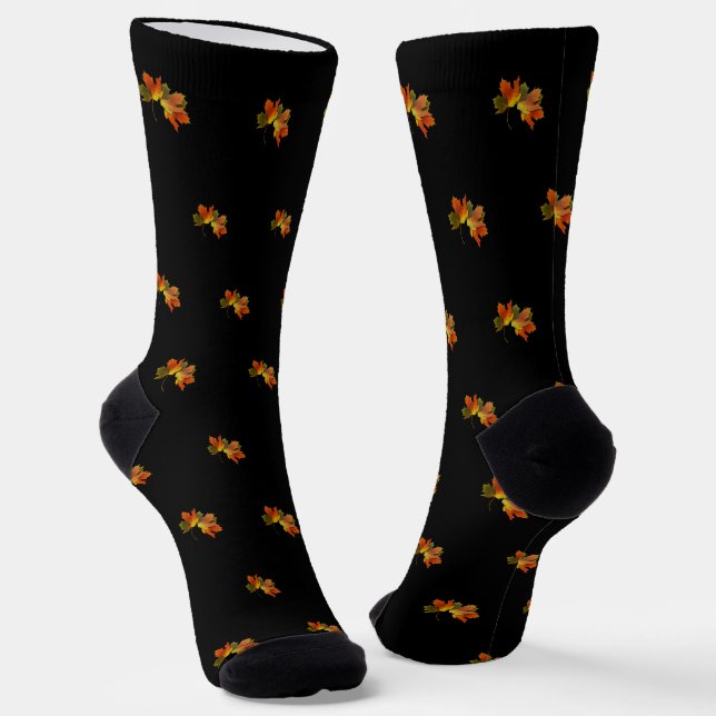Calcetines Otoño de las hojas doradas (Angular)