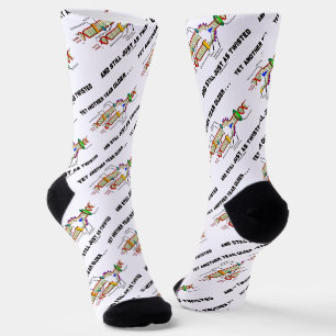 Calcetines Otro año más, igual que el ADN torcido