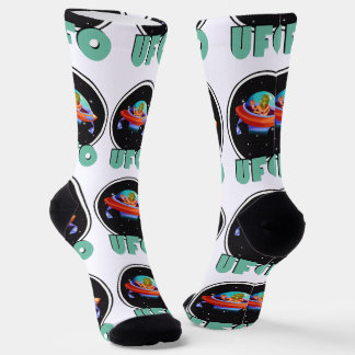 Calcetines ovni en el espacio