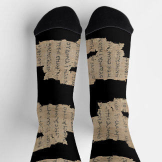 Calcetines P52 Papyrus Fragment Socks –Earliest New Testament