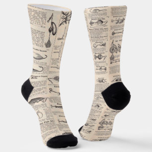 Calcetines Página de catálogo de señuelos de pesca antiguos I