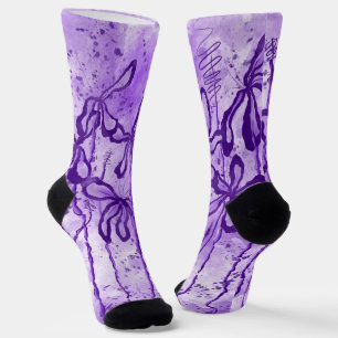Calcetines Paint & Lilis Violet