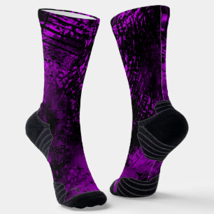 Calcetines Paint Splatt Effect Purple & Black