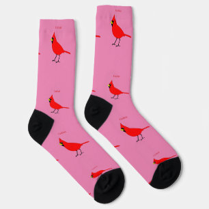 Calcetines Pájaro Cardinal Rojo Thunder_Cove