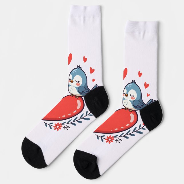 Calcetines Pájaros de amor (Izquierda)