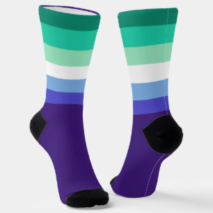 Calcetines Paleta de la bandera de hombres gays trans-inclusi