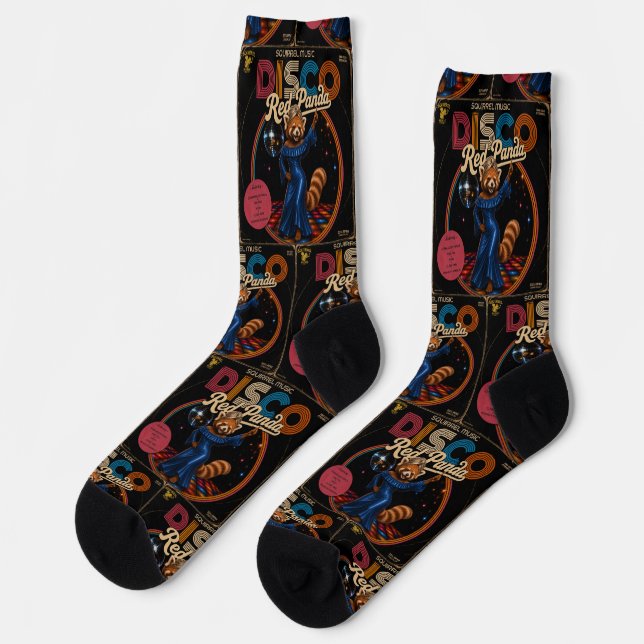 Calcetines Panda Roja Disco (Izquierda)