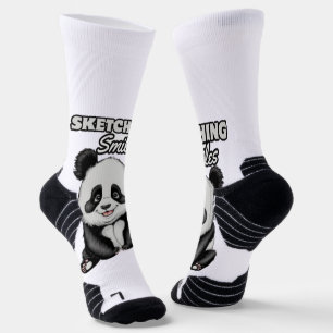 Calcetines Panda suave de belleza blanca y negra