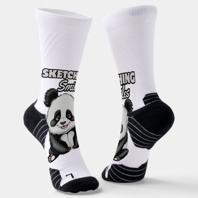 Calcetines Panda suave de belleza blanca y negra (Angular)