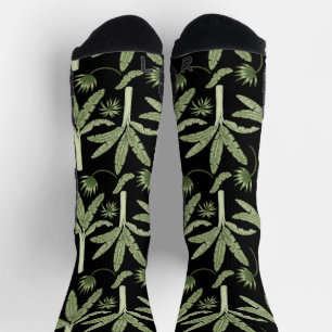 Calcetines Papel de envolvimiento sin soldadura de palmeras t