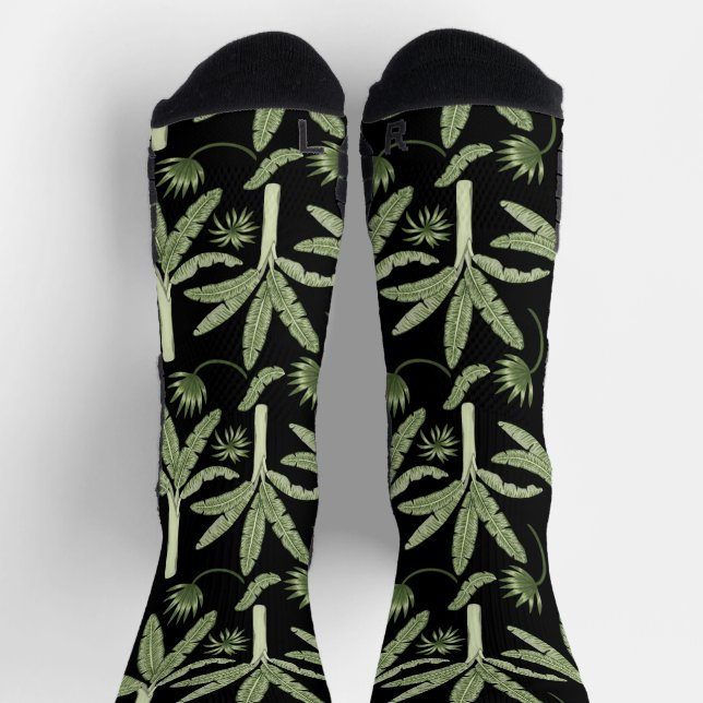 Calcetines Papel de envolvimiento sin soldadura de palmeras t (Arriba)