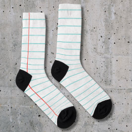 Calcetines Papel de notas en línea de Crazy Socks