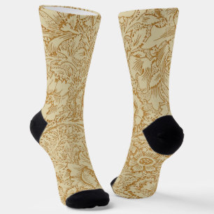 Calcetines Papel pintado floral amapola de William Morris
