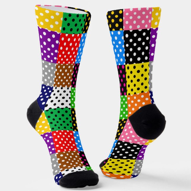 Calcetines Paquetes multicolores Quilt Polka Dots (Subido por el creador)