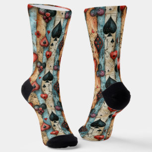 Calcetines Para los amantes de los juegos de cartas. Reproduc