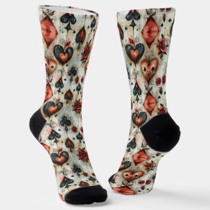 Calcetines Para los amantes de los juegos de cartas. Reproduc