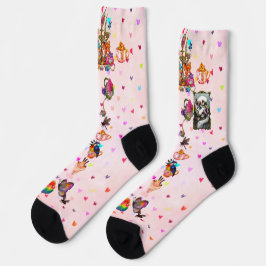 Calcetines para tripulación de amantes de los cisn
