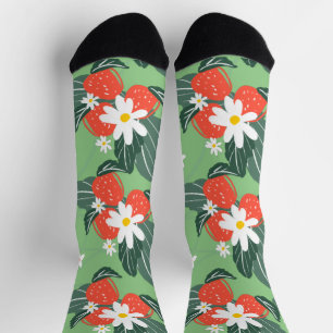 Calcetines Parche de recolección de fresas patrón de jardiner