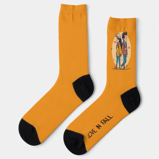 Calcetines Pareja de manos cogiendo la mano caminando juntos  (Izquierda)