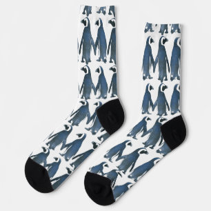 Calcetines Pareja de pingüinos pájaros de amor Thunder_Cove