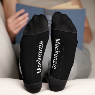 Calcetines Parte inferior de monograma con nombre personaliza