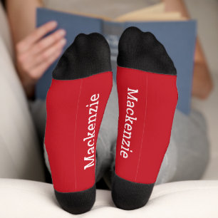 Calcetines Parte inferior de monograma de nombre personalizad