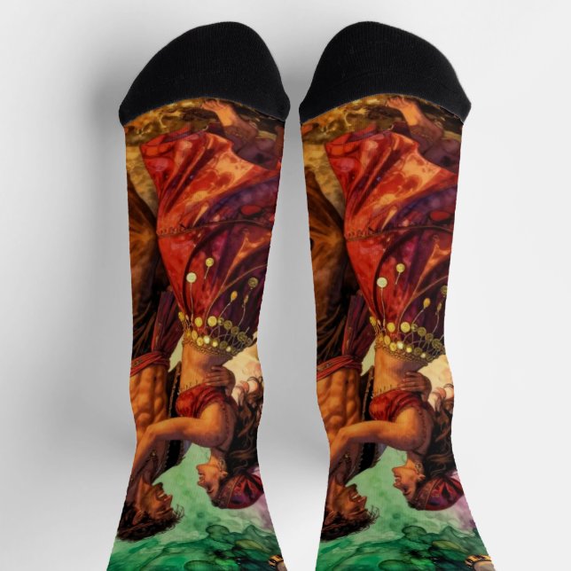 Calcetines Pasión Ardiente: Bailarines Gitanos (Arriba)