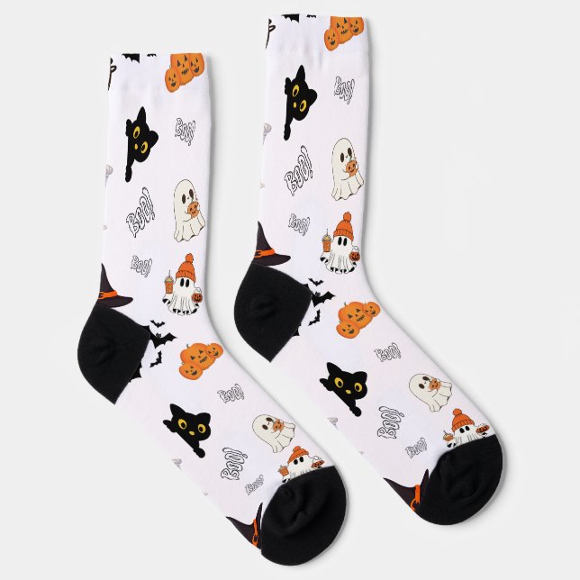 Calcetines Pasos inquietantes: Socks de personajes de Hallowe (Derecha)