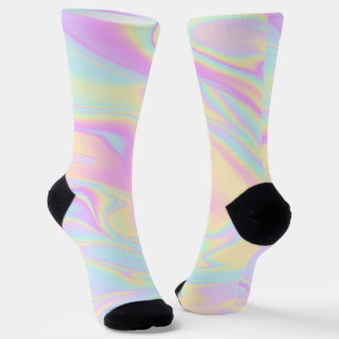 Calcetines Pastel iris holográfico irlandés