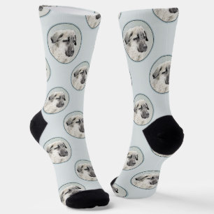 Calcetines Pastor Anatoliano Fawn Pintura Original De Perro