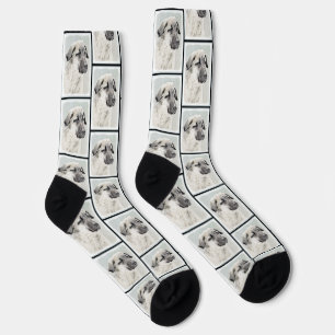 Calcetines Pastor Anatoliano Fawn Pintura Original De Perro