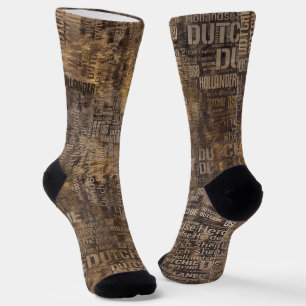 Calcetines Pastor holandés - Patrón de arte de palabras