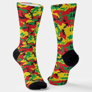 Calcetines Patentado por rasta Camouflage jamaiquino