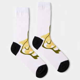 Calcetines Pato divertido acuarelado en amarillo
