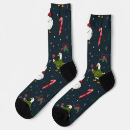 Calcetines patos de Navidad lindos